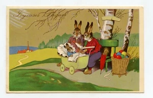 Illustrator Of Style Baumgarten. Joyeuses Easter. Rabbits Dress Shoe, Tan - Picture 1 of 2