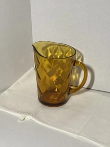 Hazel Atlas Glass Pitcher Amber Optic 4 Qt Vintage - Bild 1 von 12