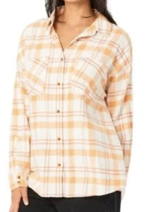Rip Curl Women’s Sunday Flannel Shirt Size Large Retail $59.95 New With Tag - Picture 1 of 3