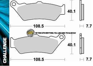 FOR HONDA NX DOMINATOR 650 1998 98 FRONT SINTERED BRAKE PADS BRAKING METAL - Picture 1 of 1