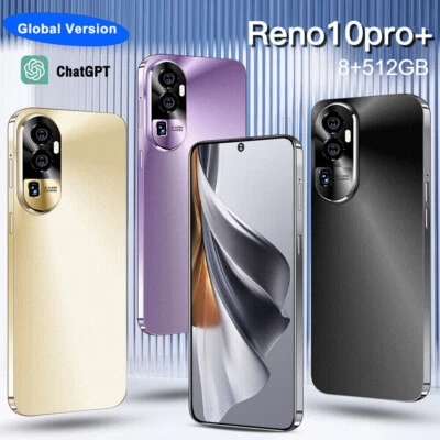 Reno10 Pro+ Smartphone 8+512GB 6.8'' Android Unlocked 24+48MP 8000mAh Dual SIM - Image 1 of 4