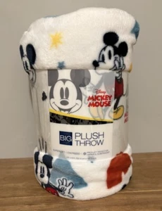 NEW Big One Mickey Mouse Soft Throw Blanket 5' x 6 ft - Nursery, Shapes, Stars - Picture 1 of 5