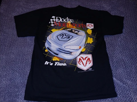 Vintage 2001 Dodge Intrepid R/T Motorsports Large NASCAR Racing T-shirt Cover