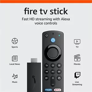Amazon Fire TV Stick (3.ª generación) transmisor multimedia FHD con control remoto por voz Alexa (3.ª - Imagen 1 de 9
