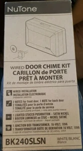 NuTone LA317CHPG Champagne Wired Door Chime 2-Doors 2-Notes ~NEW~ - Picture 1 of 2