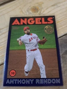 Topps Serie 1 2021 azul paralelo 86B-33 Anthony Rendon - Los Angeles Angels - Imagen 1 de 2