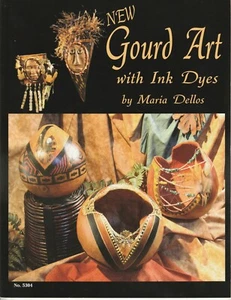 New gourd Art with ink dyes by Maria Dellos - Picture 1 of 1