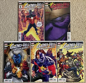 Genis-Vell Captain Marvel #1-5 Complete Series Set 2022 Marvel Comics Lot - Picture 1 of 6