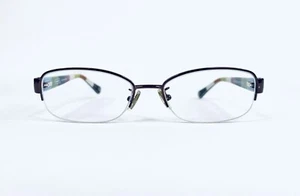 Coach Purple Metal Half Rim Glasses W Colorful Interior Temple 9032 53 16 135 - Picture 1 of 12