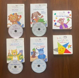 4 Baby Einstein DVD, 2 Books By Baby Einstein - Picture 1 of 2
