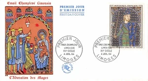 Envelope FDC France Email Champleve Limousin 1964 Limoges - Picture 1 of 1