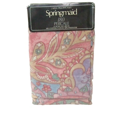 Par de fundas de almohada King SPRINGMAID Adrienne Paisley floral pastel 2 piezas Foto 1 de 4