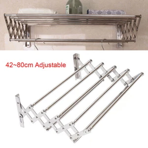 Toallero Barra Toallero Toallero Baño WC Acero Inoxidable 42-80cm NUEVO - Imagen 1 de 16