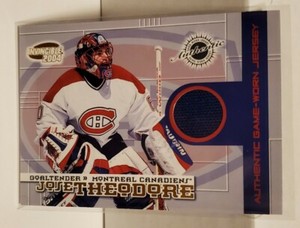 2003-04 Pacific Invincible Jerseys #16 Jose Theodore #d 134/700 Canadiens