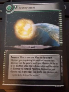 Star Trek CCG Captain's Log 10U26 Destiny Reset Casi Nuevo-Como Nuevo - Imagen 1 de 1