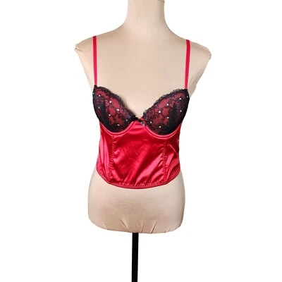 Gilligan & O'malley Red & Black Corset Size Small - Image 1 of 4