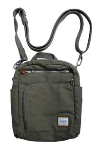 TRAVELON Anti-Theft Heritage Tour Bag + 5pt Anti-Theft SAGE Canvas Cotton Blnd - Picture 1 of 5