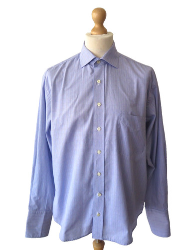 Camicia formale da uomo BURBERRY London ""Charles"" polsino francese taglia 42 16 5" nuova di zecca!