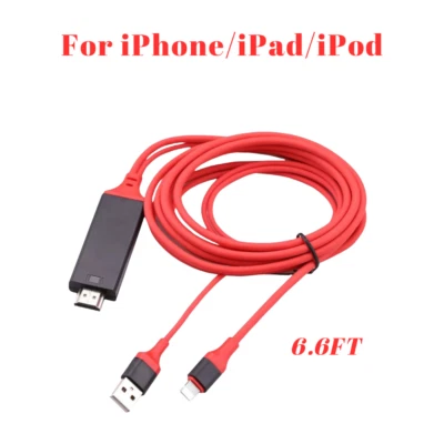 适用于 iPhone iPad iPod Android 1080P HDMI 镜像电缆 手机转高清电视 适配器 — 第 1/4 张图片