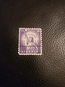 Scott #1035 3 Cent Purple Liberty Stamp 1954 Used US Postage Vintage Collectible - Picture 1 of 3