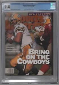Brett Favre SPORTS ILLUSTRATED First Cover FC Jan 15, 1996 Newsstand CGC 9.4 - Picture 1 of 2