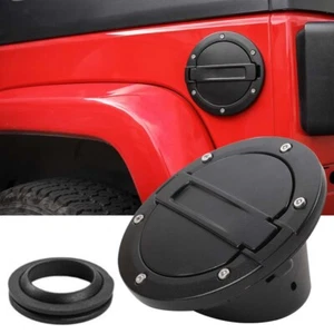 Gas Tank Cap JeCar Fuel Filler Door Cover for 2007-2018 Jeep Wrangler JK T - Picture 1 of 8