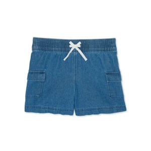 Girls Pull On Chambray Shorts Size XS 4-5 - Picture 1 of 4