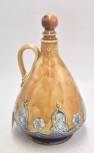 Antique Royal Doulton Whiskey Flask Decanter – James Burrough Ltd. Original - Picture 1 of 24