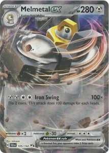 Melmetal ex - 105/142 (Doulbe Raro) Corona Estelar - Pokemon - Imagen 1 de 1