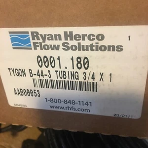 Ryan Herco TYGON 50 FT CLEAR TUBING AAB00053, SIZE: 3/4" X 1" X 1/8", B-44-3 - Picture 1 of 3