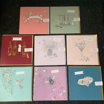 QUAYSIDE Birthday Cards Bundle Of 8 Male and Female £9.99 ANNE MORTIMER RANGE (N3)