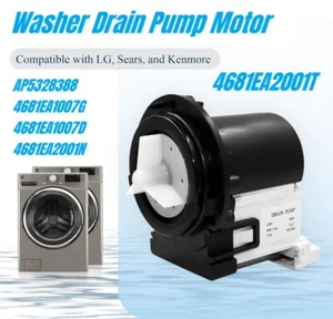 Washer Drain Pump Motor for Kenmore & LG Washers 4681EA2001T AP5328388 2003273 - Picture 1 of 12