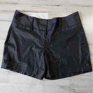 Daytrip Y2K black shimmery button cuffed low rise shorts Junior's sz 3 xsmall