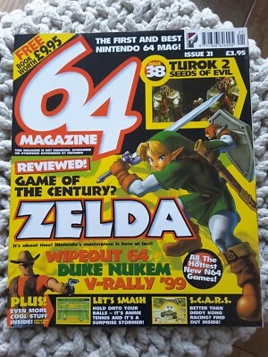 64 Magazine - Issue # 21 - 1998 - NINTENDO - N64 - ZELDA - DUKE NUKEM - WIPEOUT - Image 1 of 4