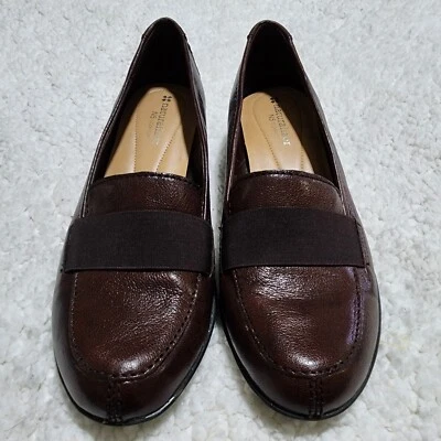 Naturalizer N5 Comfort Ashley Women’s Brown Leather Loafers Slip-On Size 7.5 W - Image 1 of 4