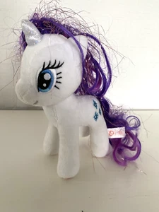 My Little Pony ~ RARITY UNICORN ~ 7" Hasbro / TY Sparkle Plush Toys ~ 2017 - Picture 1 of 11