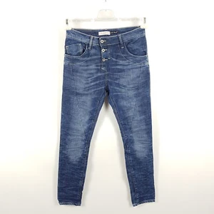 Please Crash Jeans P78 Damen XXS W25 Blau Slim Boyfriend Distressed Hose XX Smal - Bild 1 von 7