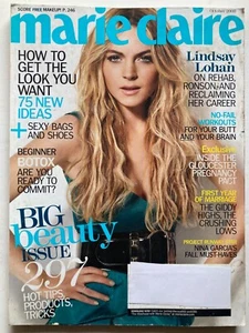 LINDSAY LOHAN October 2008 MARIE CLAIRE Magazine - Picture 1 of 1