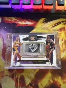 2021-22 Impeccable Karl Malone&Kareem Abdul-Jabbar #10 75th Silver Bar /10 - Picture 1 of 2