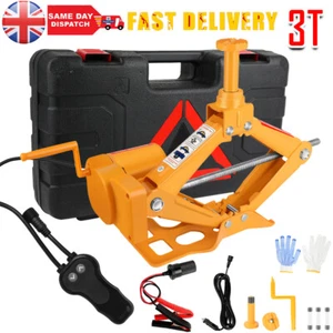 3 Ton DC 12V Automotive Electric Jack Lifting Scissor Jack Remote Hoist SUV Car - Picture 1 of 12