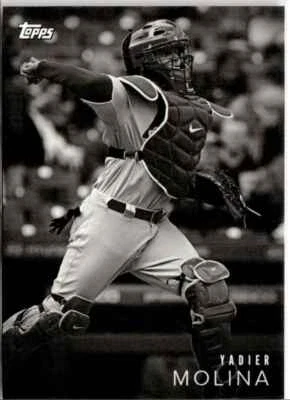 2018 Topps On Demand Black & White Yadier Molina St. Louis Cardinals #12 - Image 1 of 2