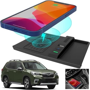 For 2018-23 Subaru Forester Impreza Wireless Charger Center Console Charging Pad - Picture 1 of 8
