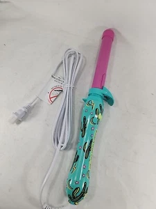 NEW Beachwaver B1 Pink and Green Cactus Rotating Curling Iron Model BW166 - Picture 1 of 7