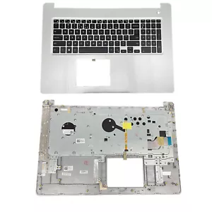 For Dell Inspiron 17 5770 5775 Upper Case Palmrest Backlit US Keyboard Silver US - Picture 1 of 9