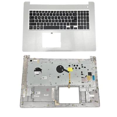 MOTOFUTR New Silver Palmrest w/ Backlit Keyboard For Dell Inspiron 17 5770 5775 06V9FW US