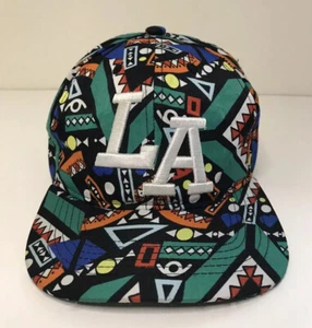 Los Angeles Embroidered Baseball Cap with Tribal Design by Flag & Symbol - Picture 1 of 4