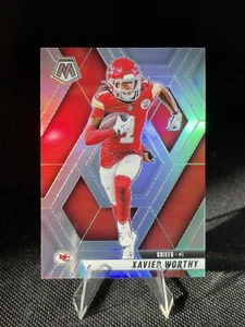 Xavier Worthy 2025 Panini Mosaic - Silver Refractor #184 Kansas City Chiefs - Picture 1 of 2