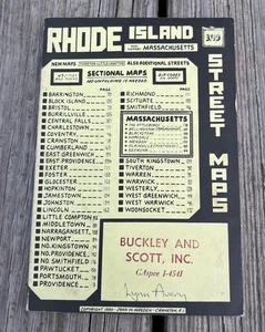 1980 Rhode Island Street Maps Atlas & Nearby Massachusetts Street Maps - Foto 1 di 10