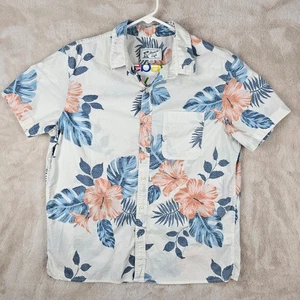 American Eagle Casual Button-Down Shirt Men's Large Floral Cotton - Picture 1 of 7