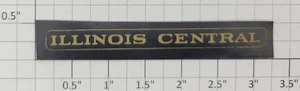 American Flyer D-250 Black/Gold "Illinois Central" Sticker Decal - Picture 1 of 1